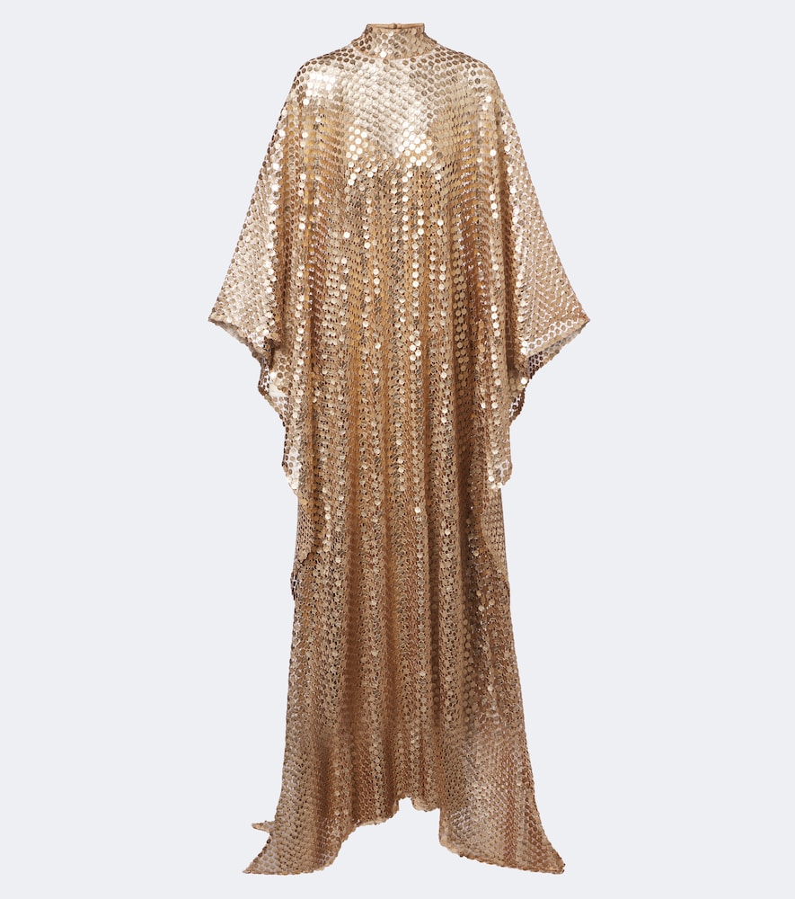Taller Marmo Women's Gold Deserto Sequined Kaftan UK Size 8 - Mytheresa
