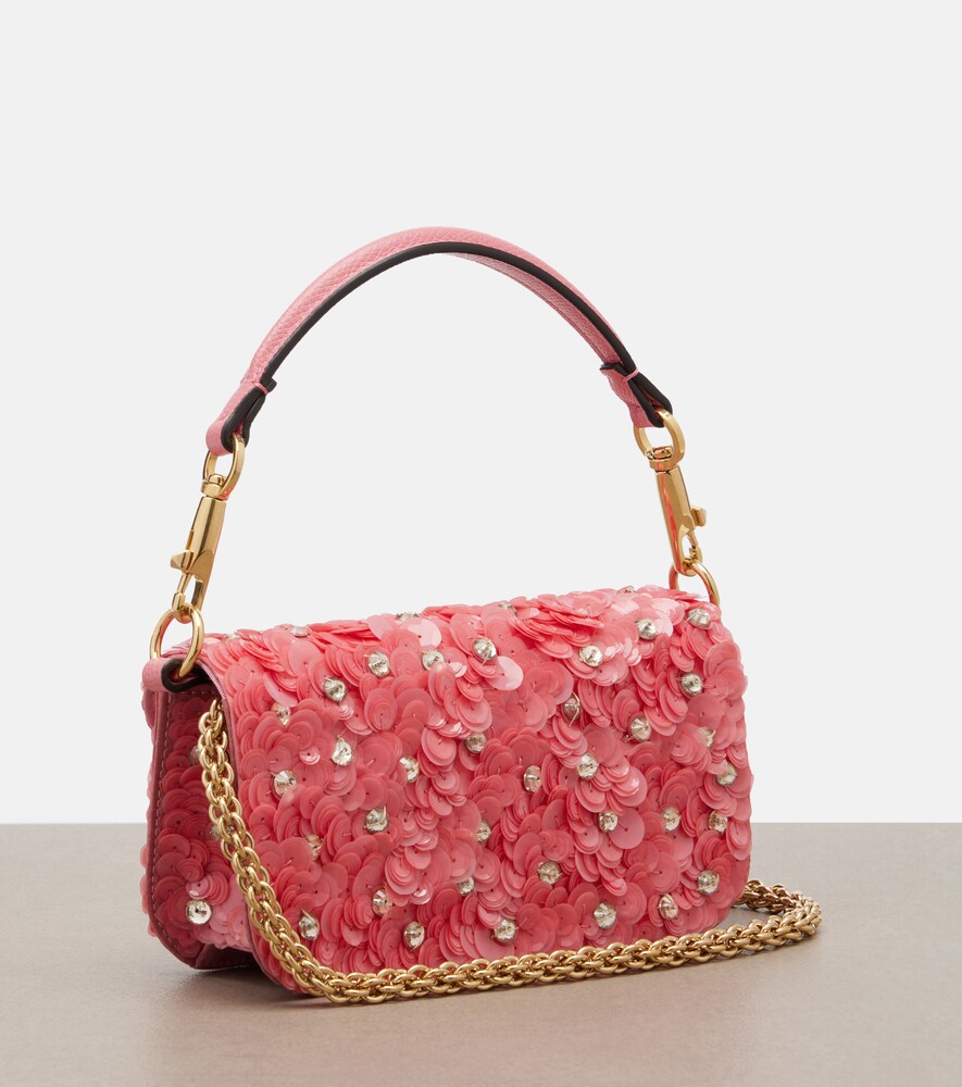 Garavani Locò Small Sequined Shoulder Bag