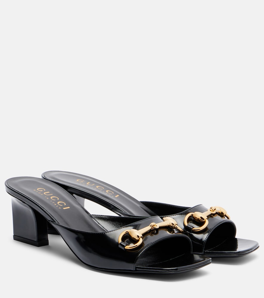 Mules Signora Horsebit in pelle
