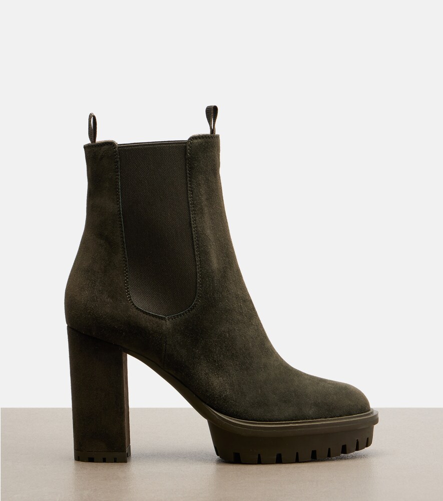 Barry Suede Platform Ankle Boots