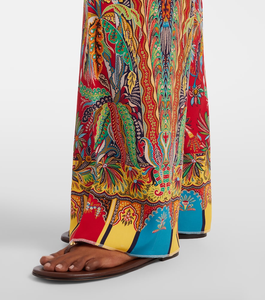  Etro Etro Printed Silk Palazzo Pants 