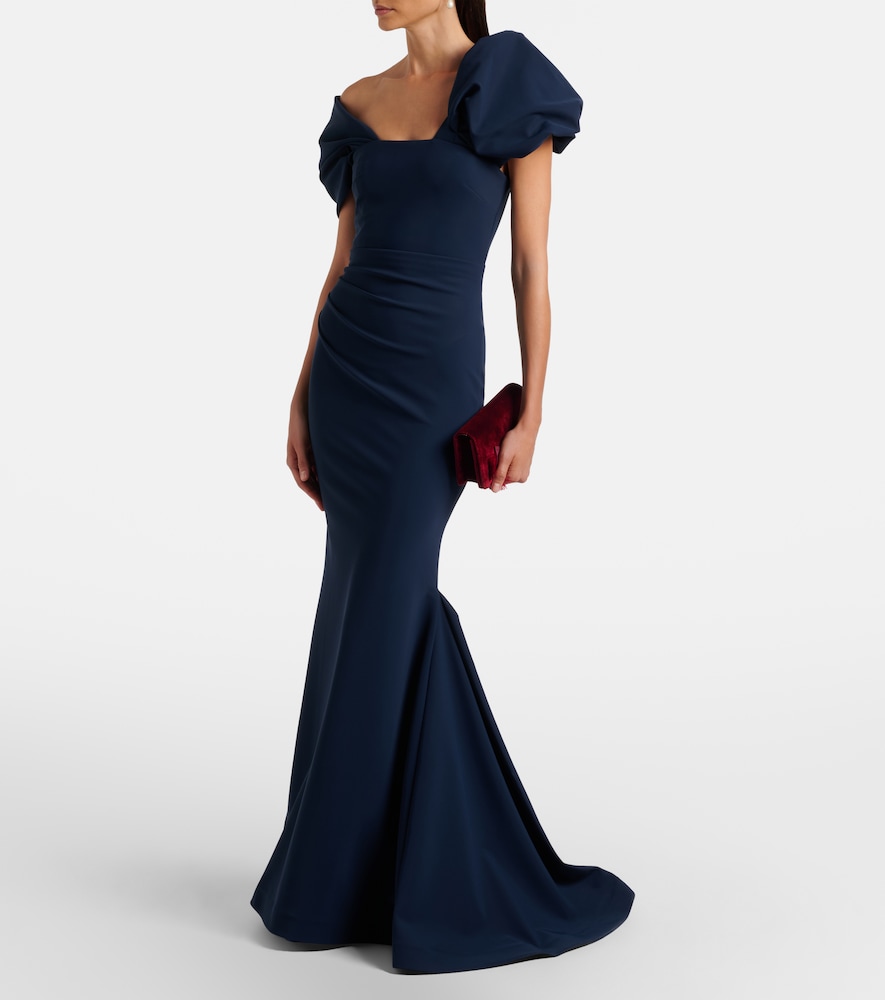 Rachel Gilbert Jade asymmetric gown