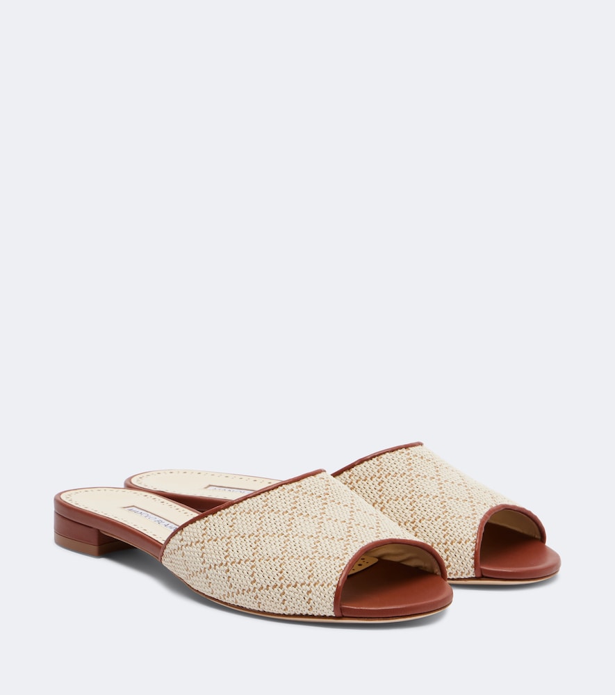 Sandali Smirna in canvas con pelle