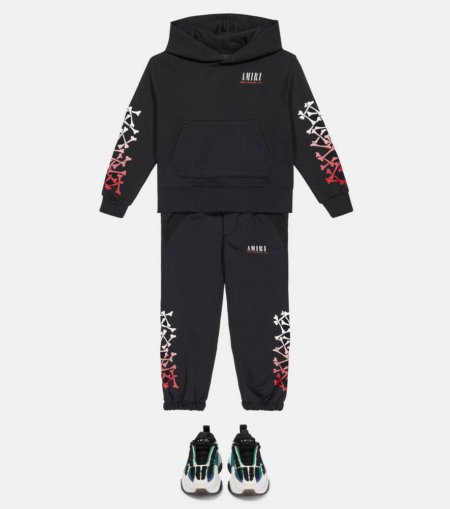 Amiri Printed Cotton Sweatpants In Black