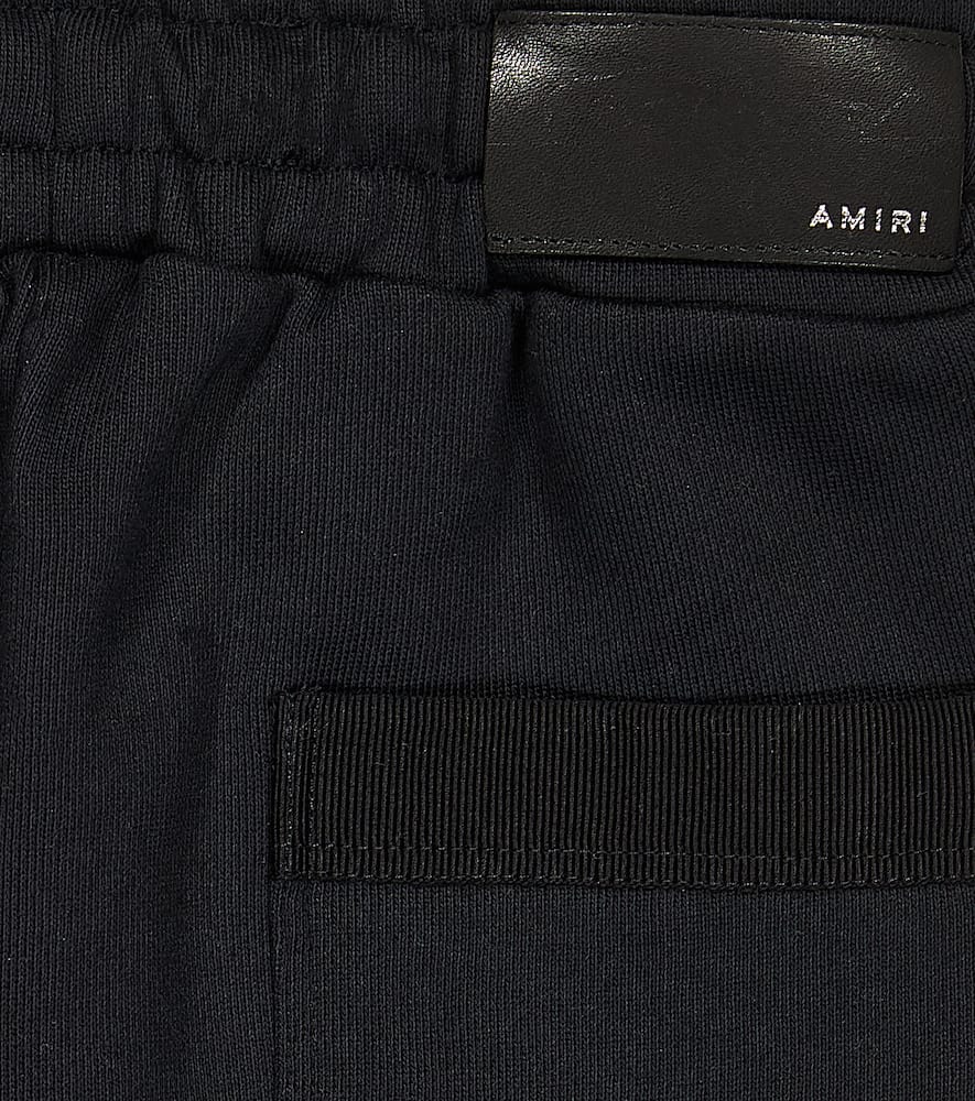 Amiri Printed Cotton Sweatpants In Black