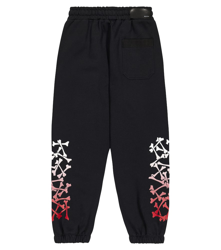 Amiri Printed Cotton Sweatpants In Black