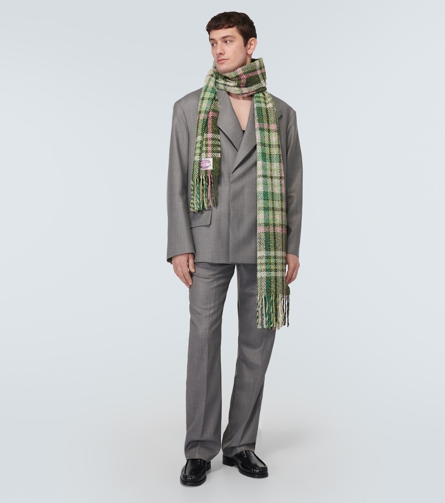  Acne Studios Acne Studios Fringed Checked Scarf 