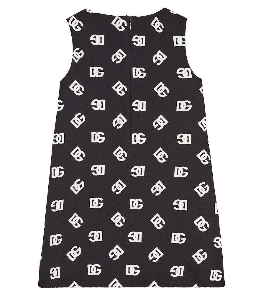  Dolce&gabbana Kids Dolce&gabbana Kids Logo Silk-blend Dress 