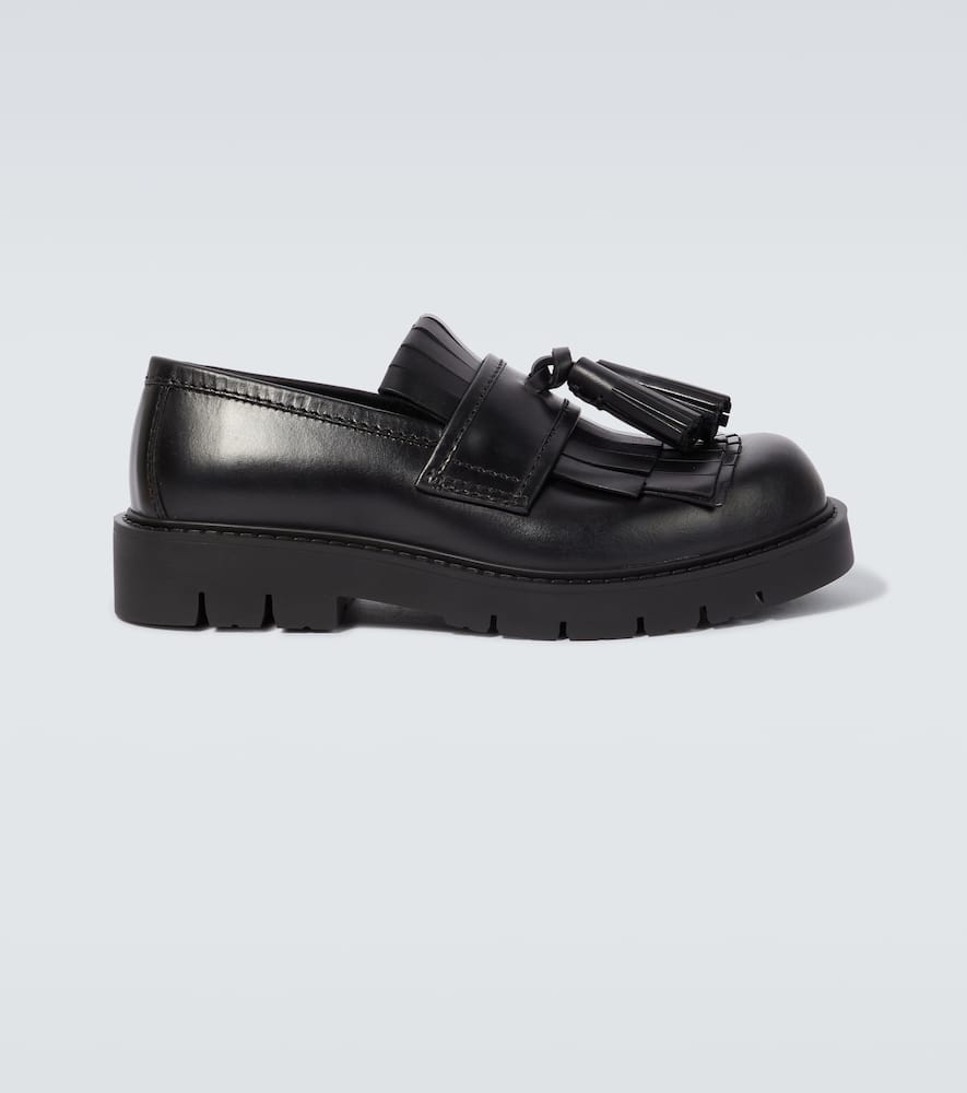 Haddock fringed leather loafers
