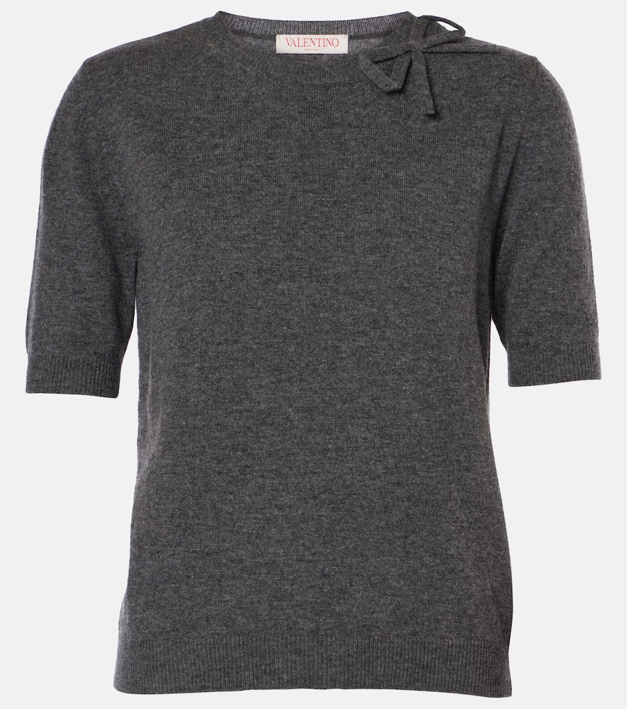 Valentino Garavani Woman Sweater Lead Size L Virgin Wool In Grau