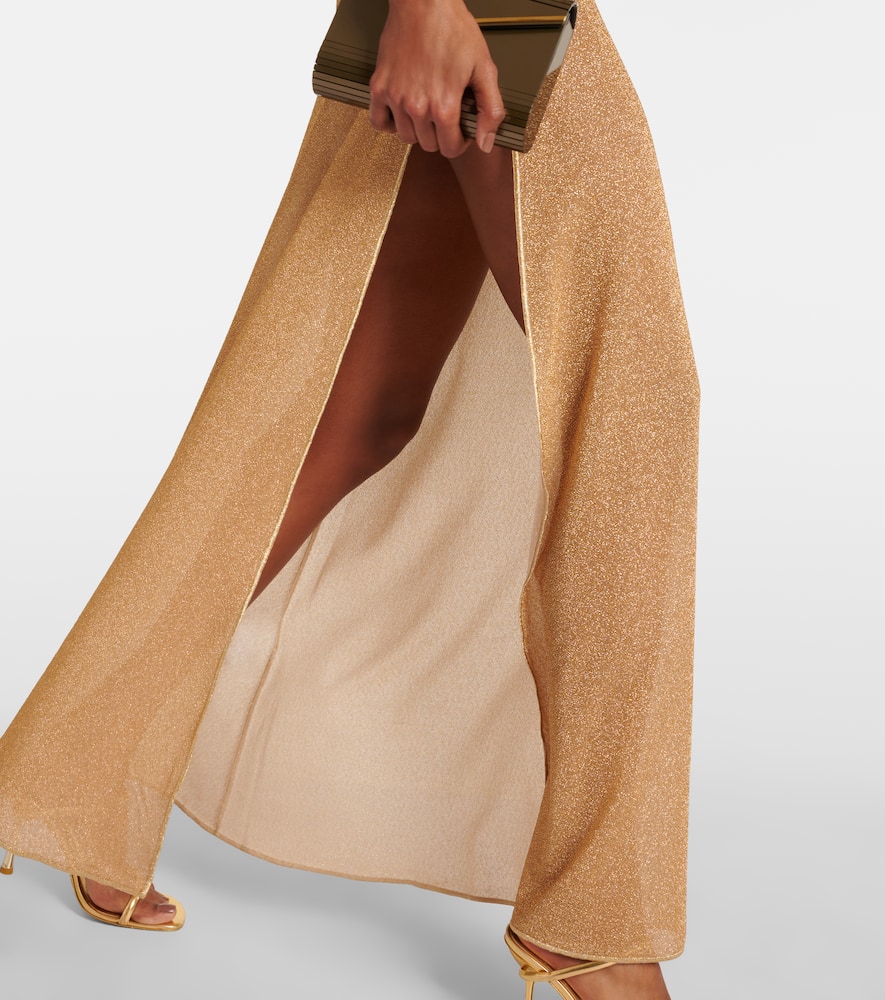 OSEREE OSÉREE LUMIÈRE METALLIC MAXI DRESS
