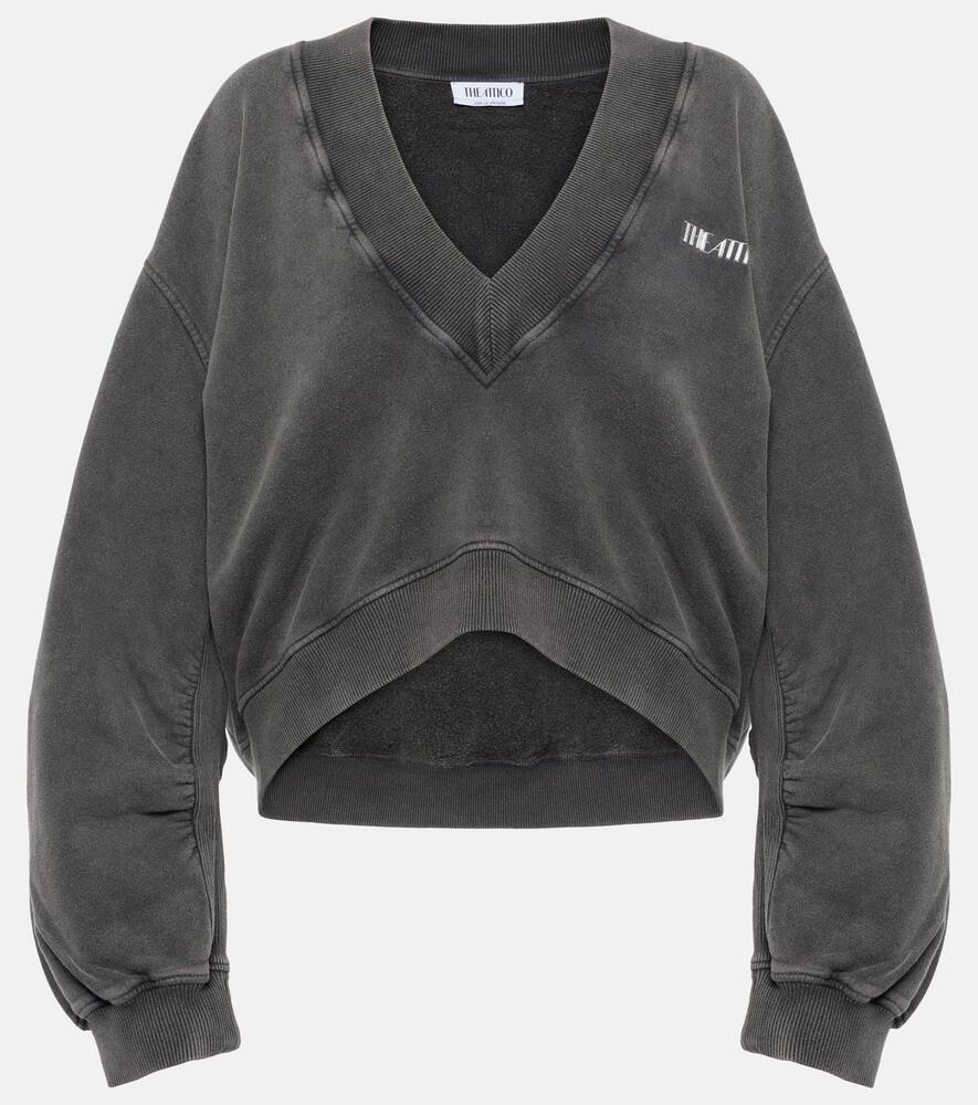 The Attico Logo cotton-blend sweater
