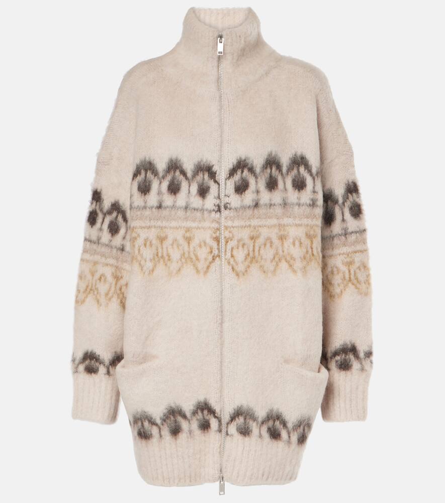 Marant Etoile Deloris wool and mohair-blend zip-up coat