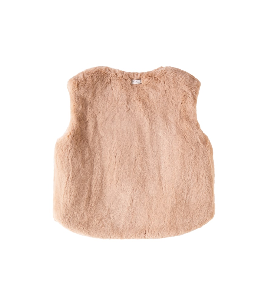 Donsje Pimmy Gilet In Cloudy Rose Teddy