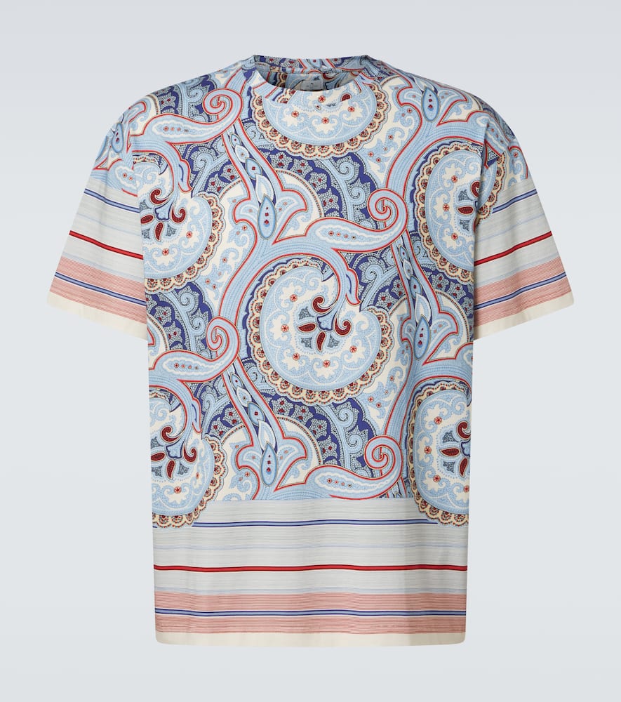 Paisley cotton jersey T-shirt