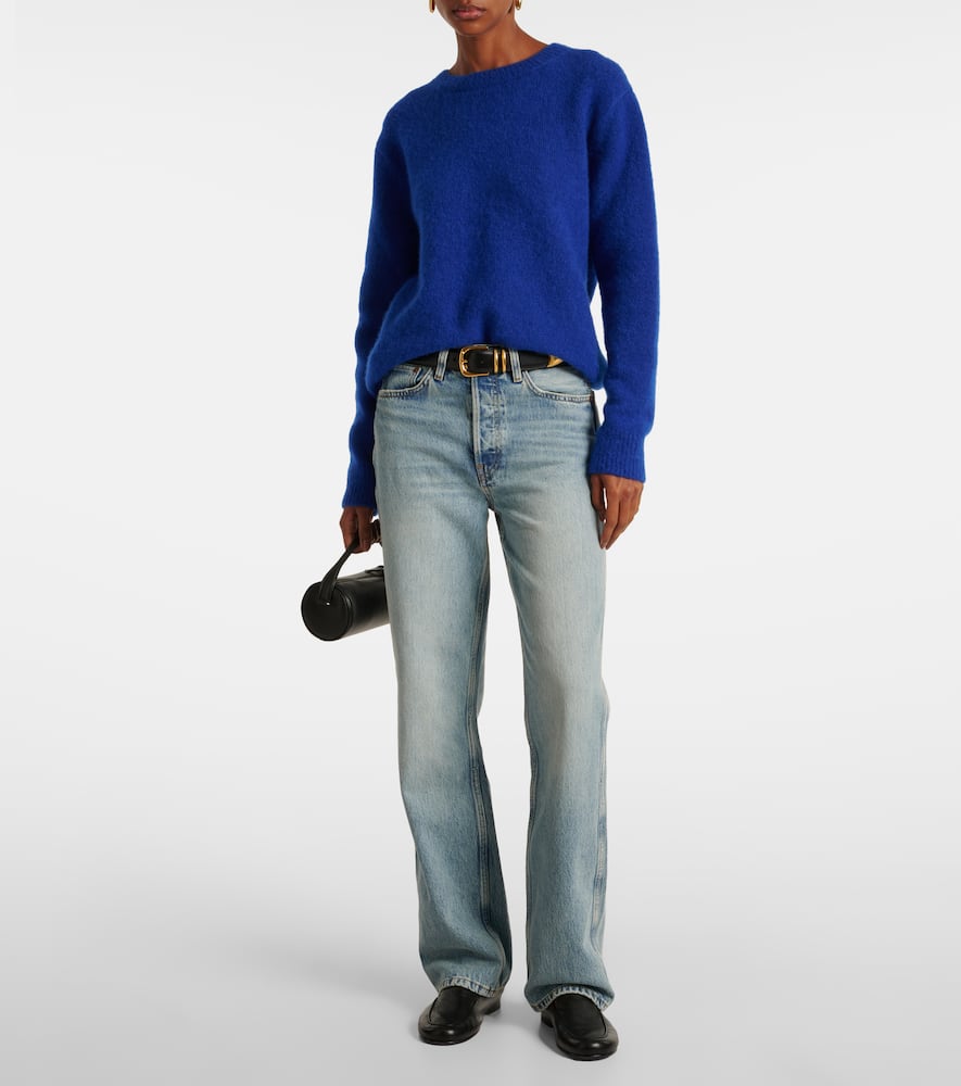 Re/done High-rise Straight Jeans 90s In Blau