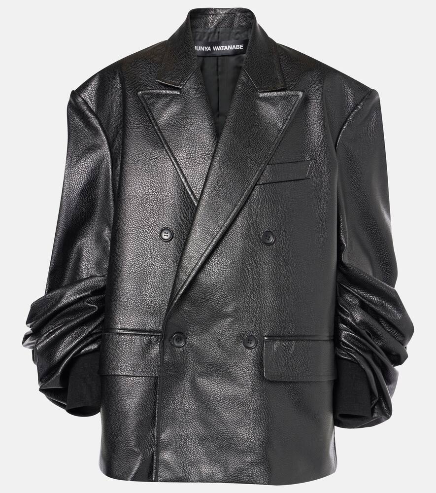 Junya Watanabe Faux leather blazer