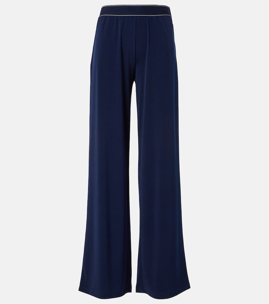 Vince Women's Blue Mid-Rise Jersey Wide-Leg Pants UK Size 8 - Mytheresa