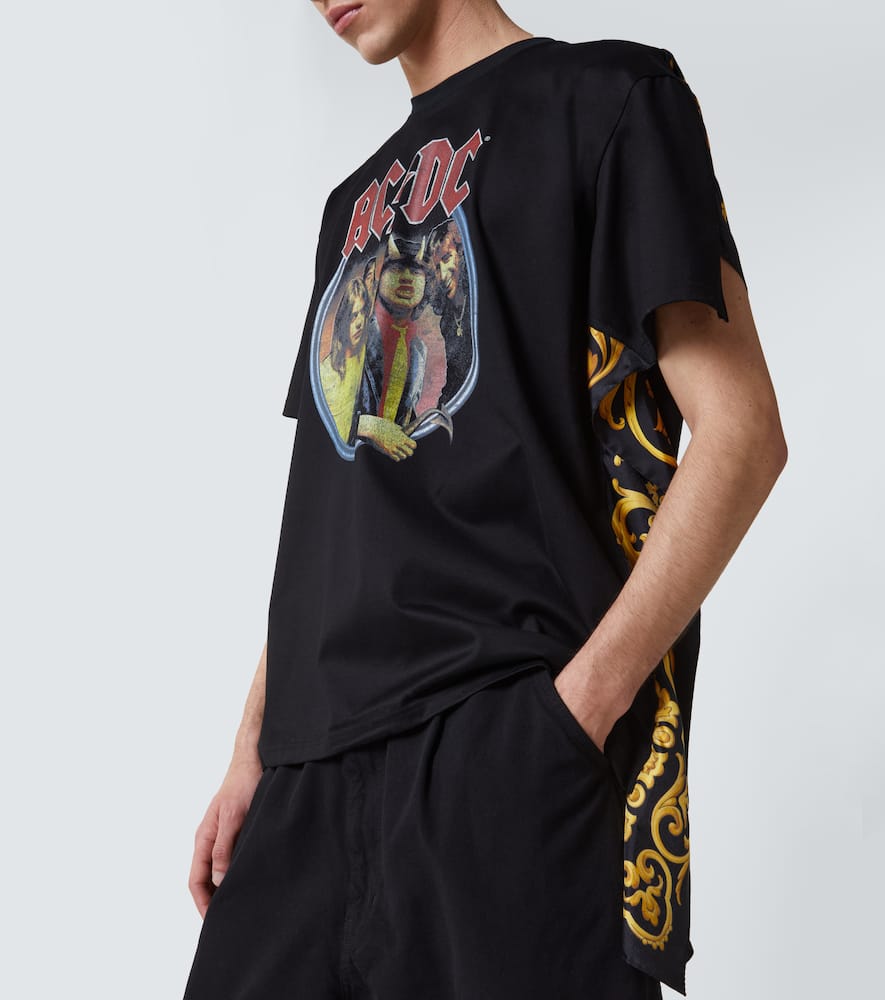 Junya Watanabe Acdc Printed T-shirt In Multicolor