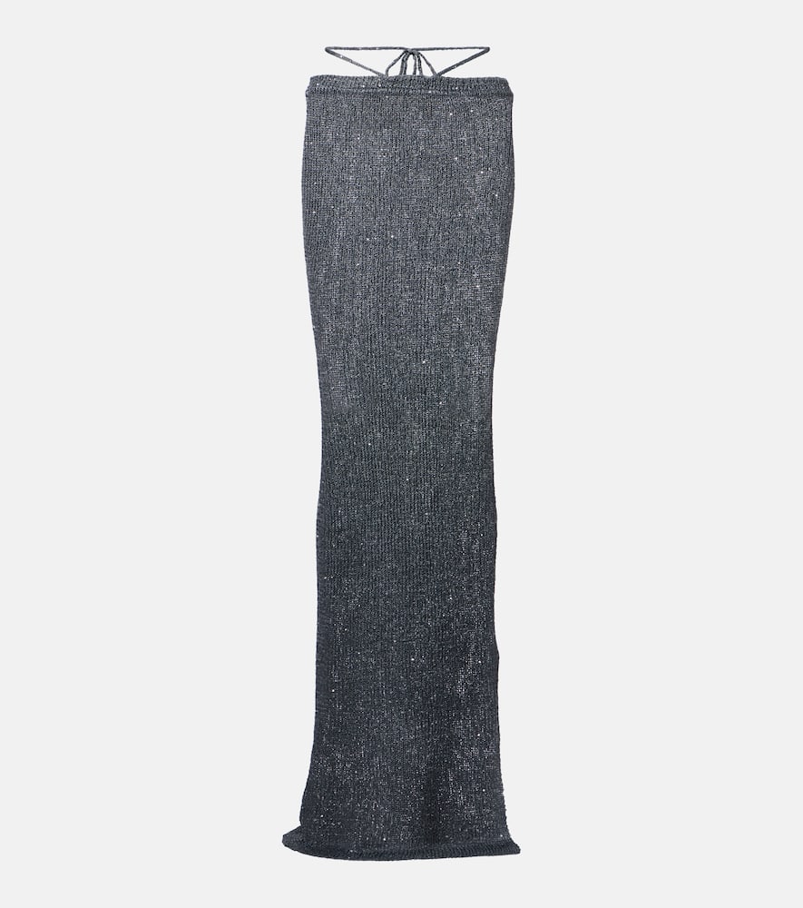 Alma sequined maxi skirt