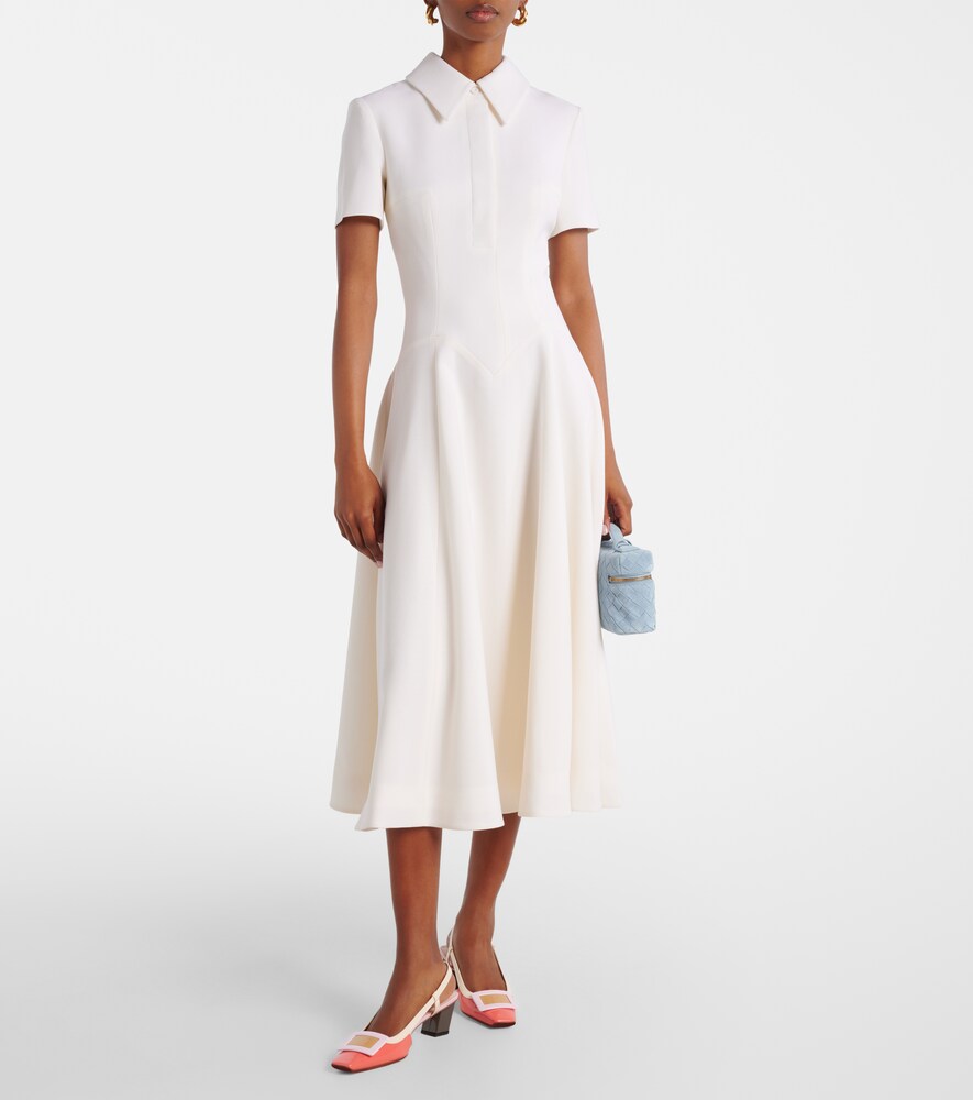  Emilia Wickstead Emilia Wickstead Midikleid Jody Aus Wolle 