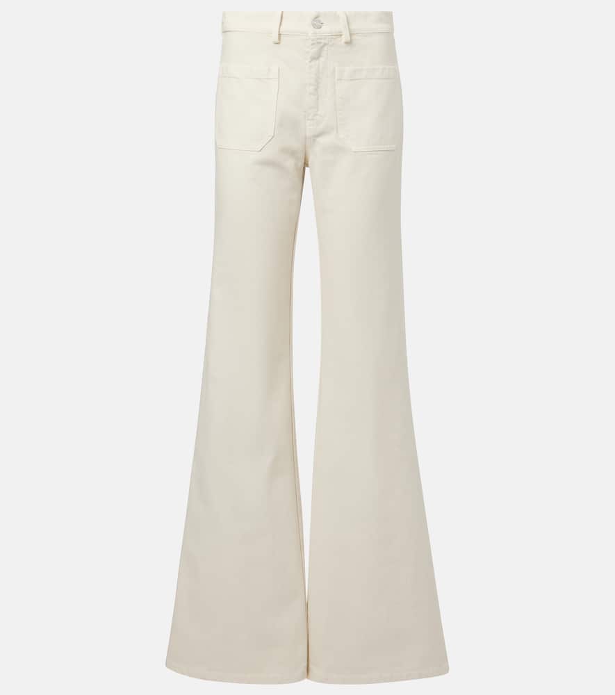 Florence cotton wide-leg pants