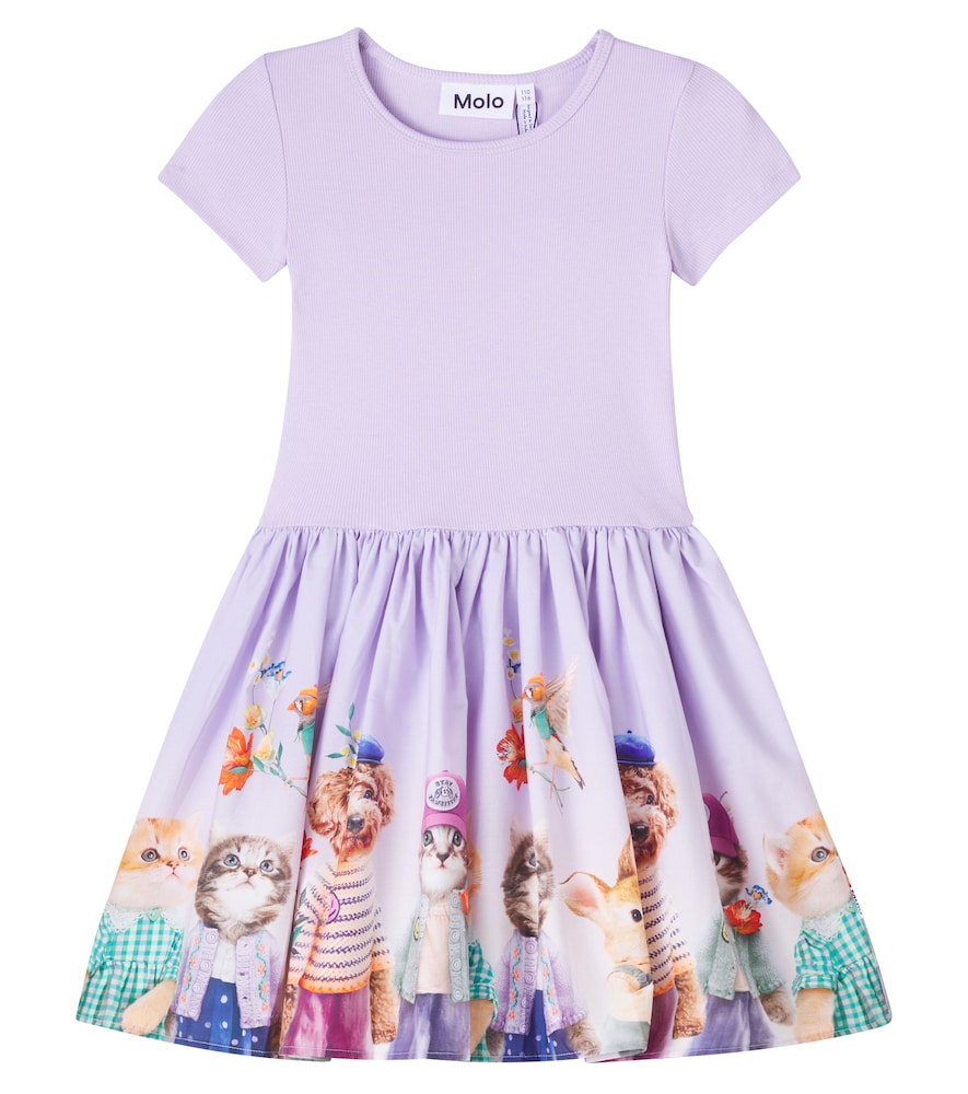 Molo Cissa Printed Cotton Blend Dress