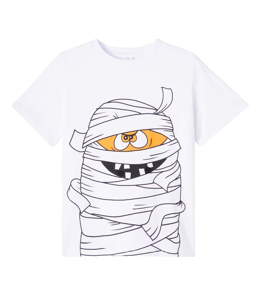 Stella Mccartney Printed Cotton Jersey T-shirt In White