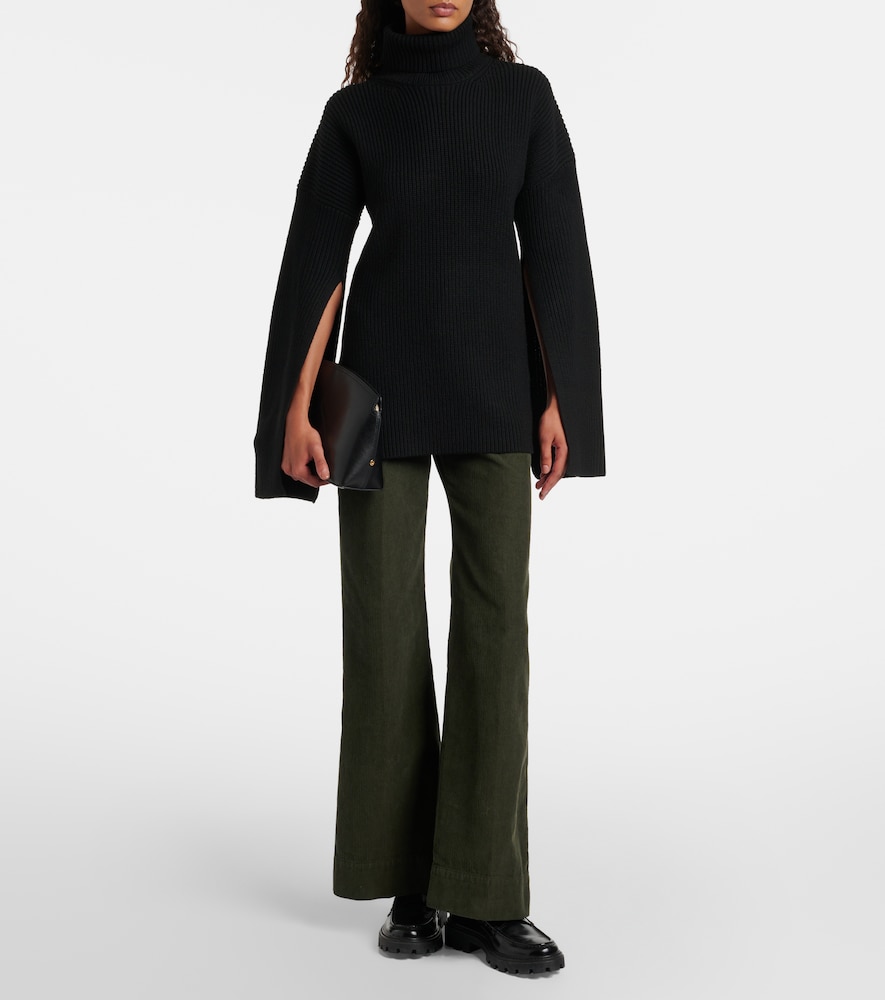 Victoria Beckham Alina mid-rise cotton corduroy flared pants