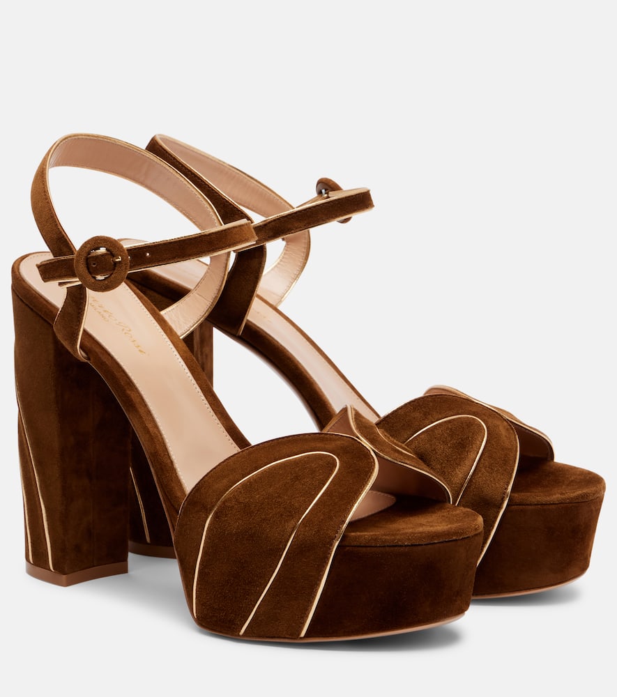 125 suede platform sandals