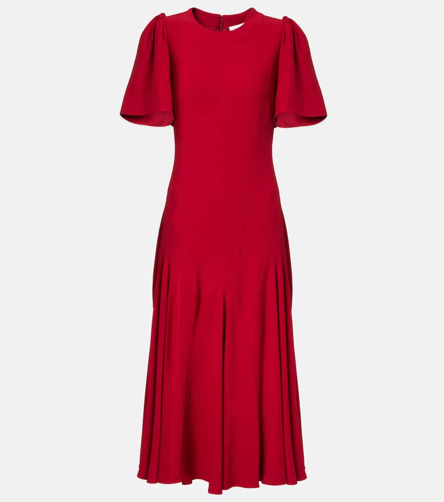 Alexander Mcqueen Midi Dress In Red