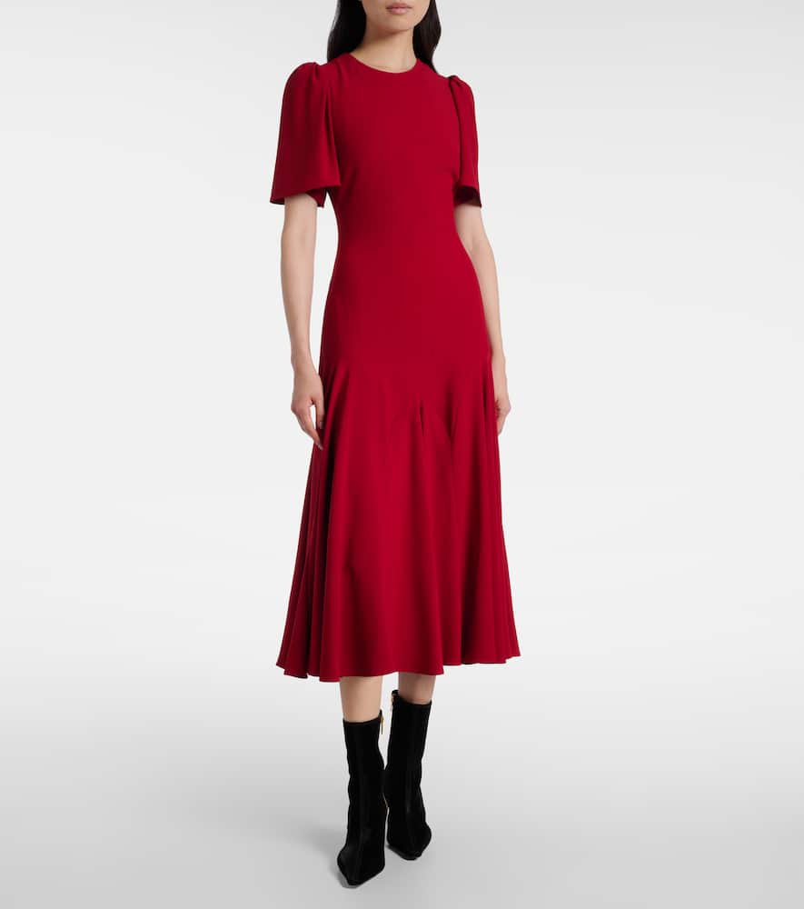 Alexander Mcqueen Midi Dress In Red