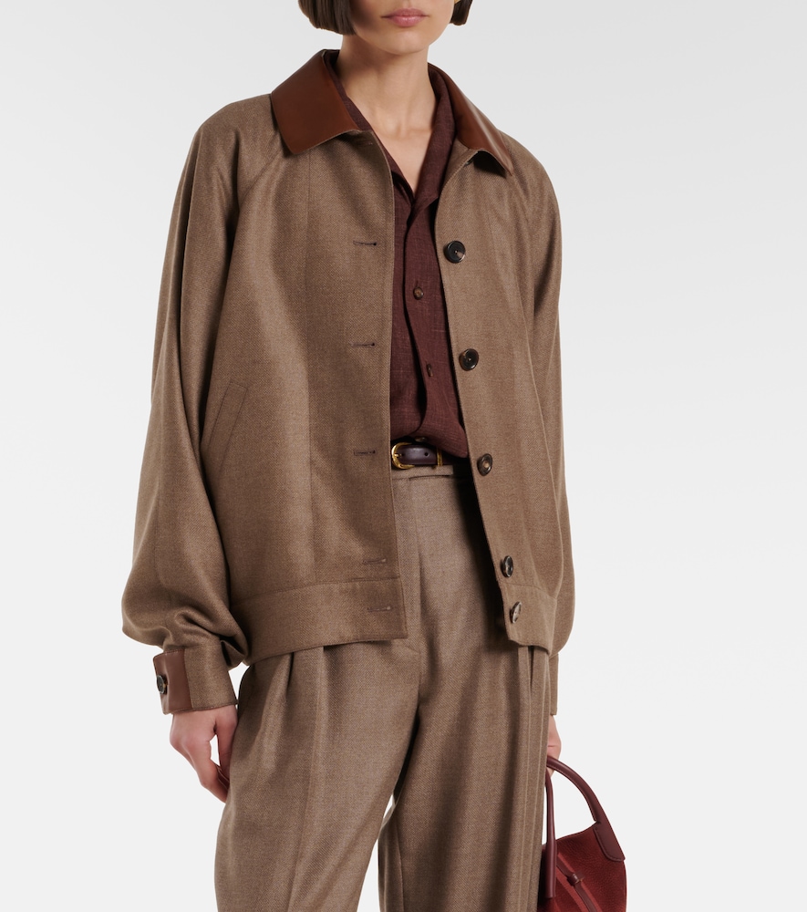 Loro Piana Kiefer cashmere and silk bomber jacket