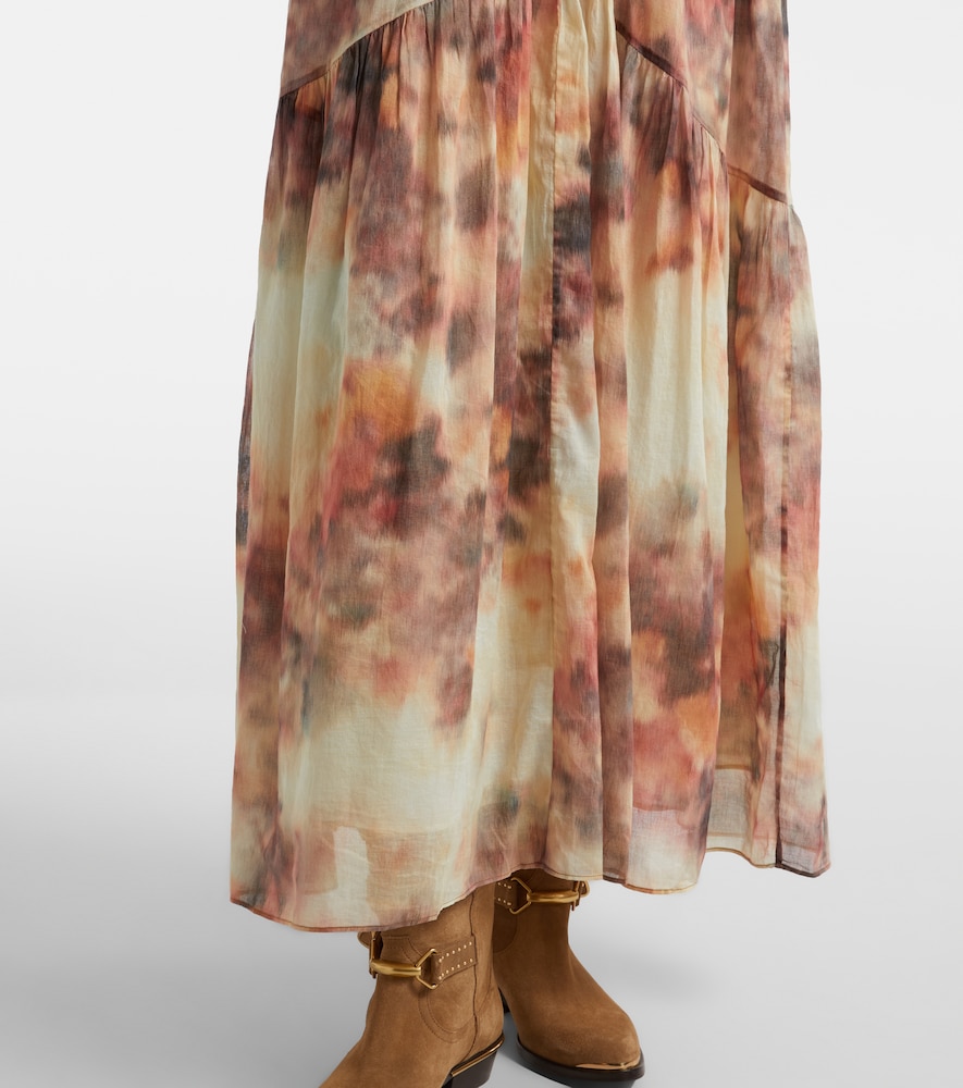  Marant Etoile Marant Etoile Bedrucktes Midikleid Aus Baumwolle 