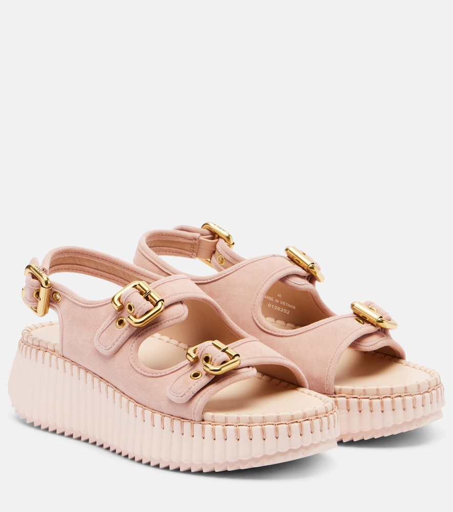 Chloe Chloé Nama suede platform sandals