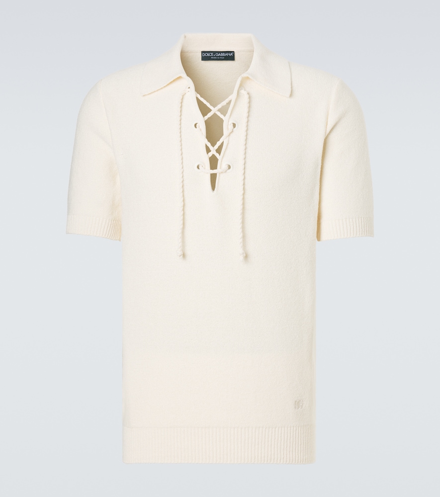 Dolce & Gabbana Cotton-blend polo shirt