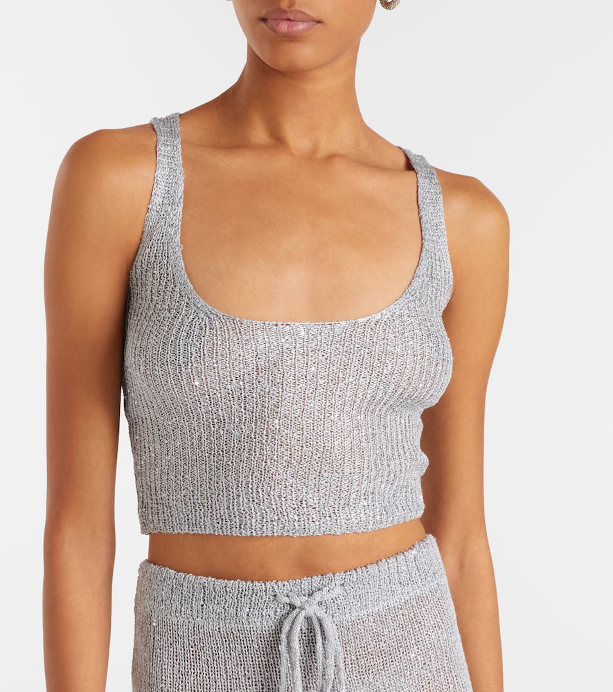  Bananhot Bananhot Aretha Sequined Crop Top 