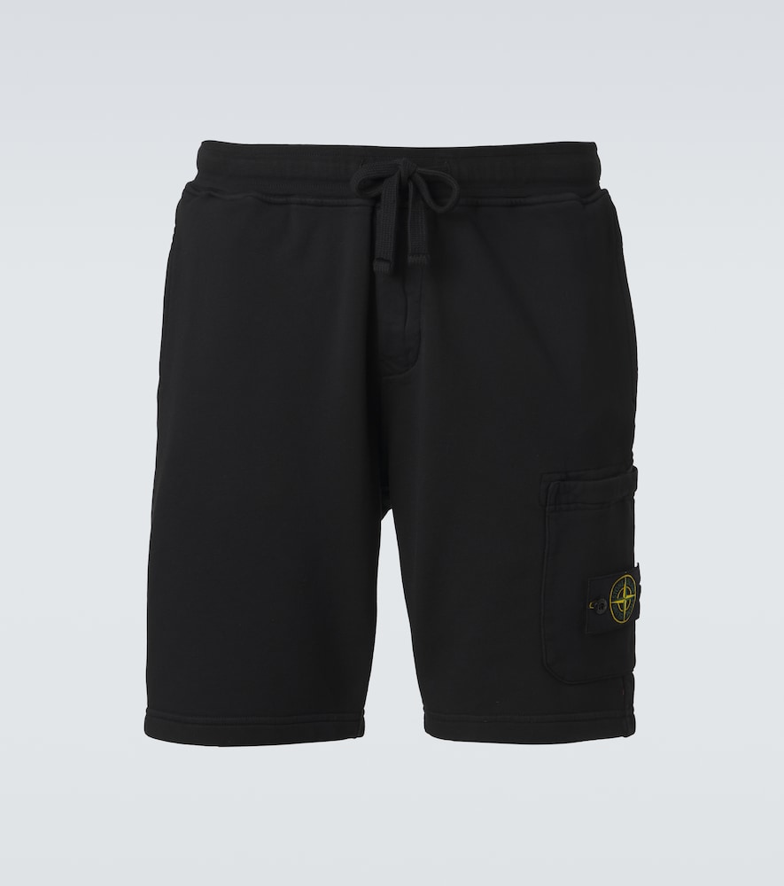 Stone Island Compass cotton shorts