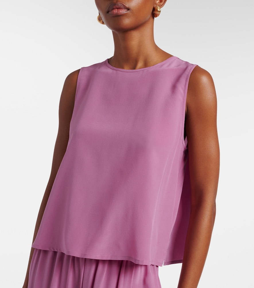  Asceno Asceno Sofia Silk Crãªpe Tank Top 