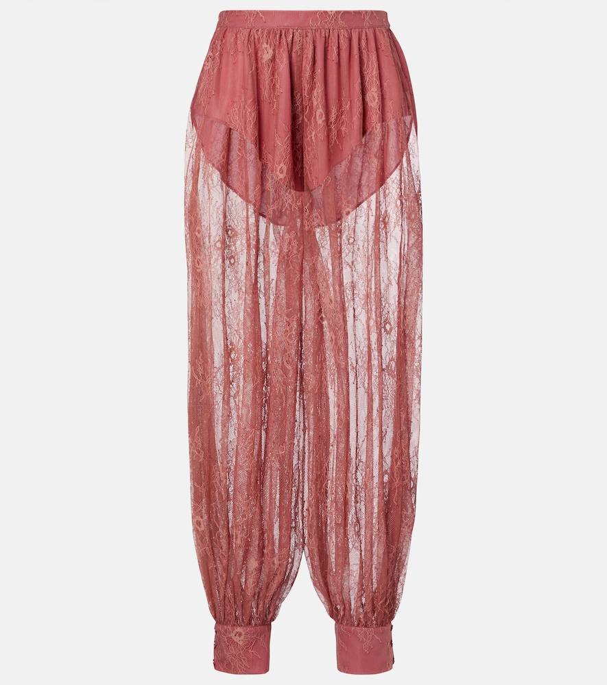 Pantaloni balloon Kendall in pizzo