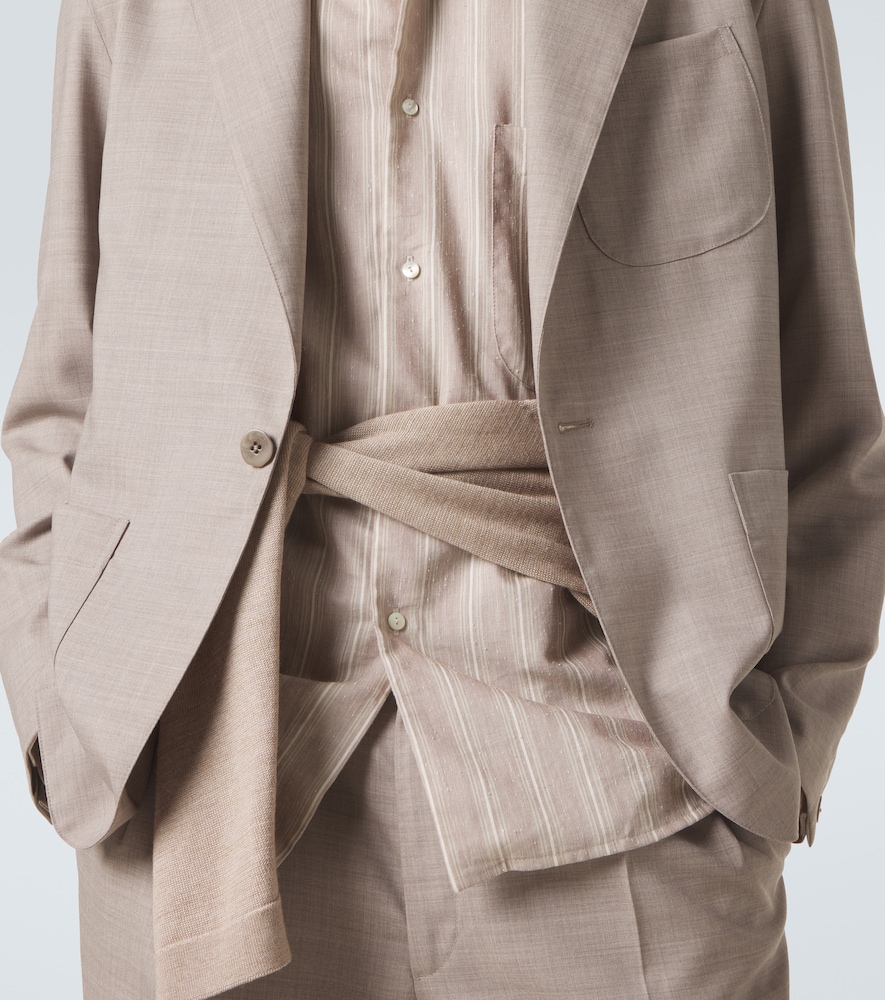  Stoffa Stã²ffa Striped Cotton And Silk Shirt 