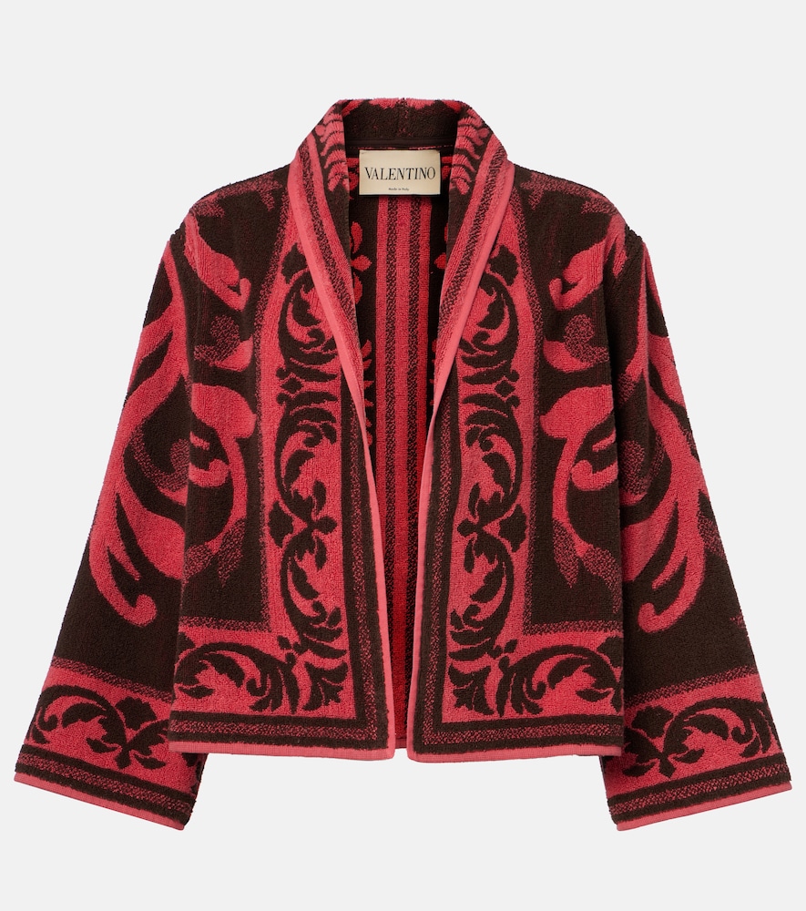 Giacca in jacquard di cotone