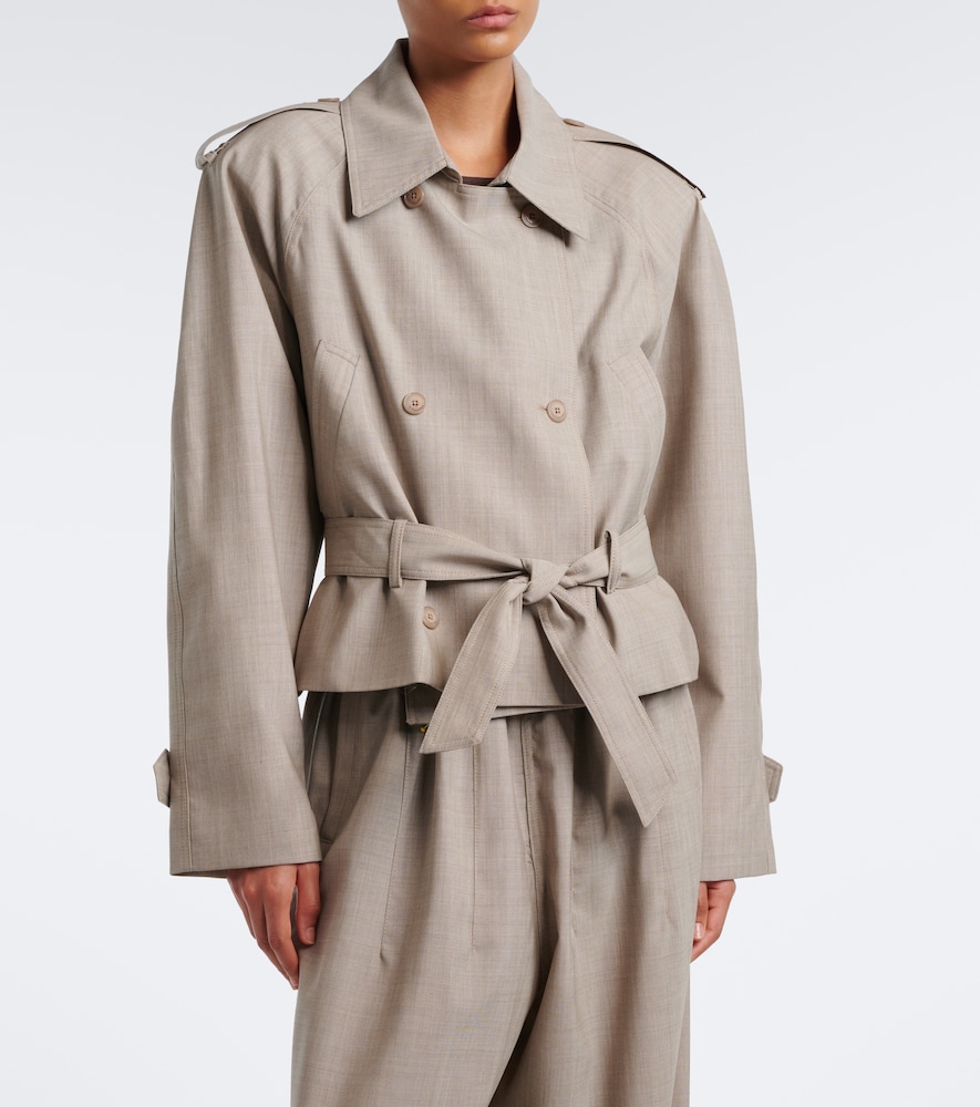 The Frankie Shop Stan belted wool jacket | Thumbnail 7