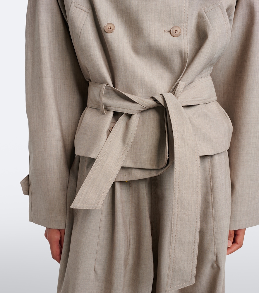 The Frankie Shop Stan belted wool jacket | Thumbnail 5