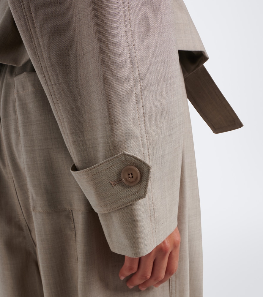 The Frankie Shop Stan belted wool jacket | Thumbnail 2