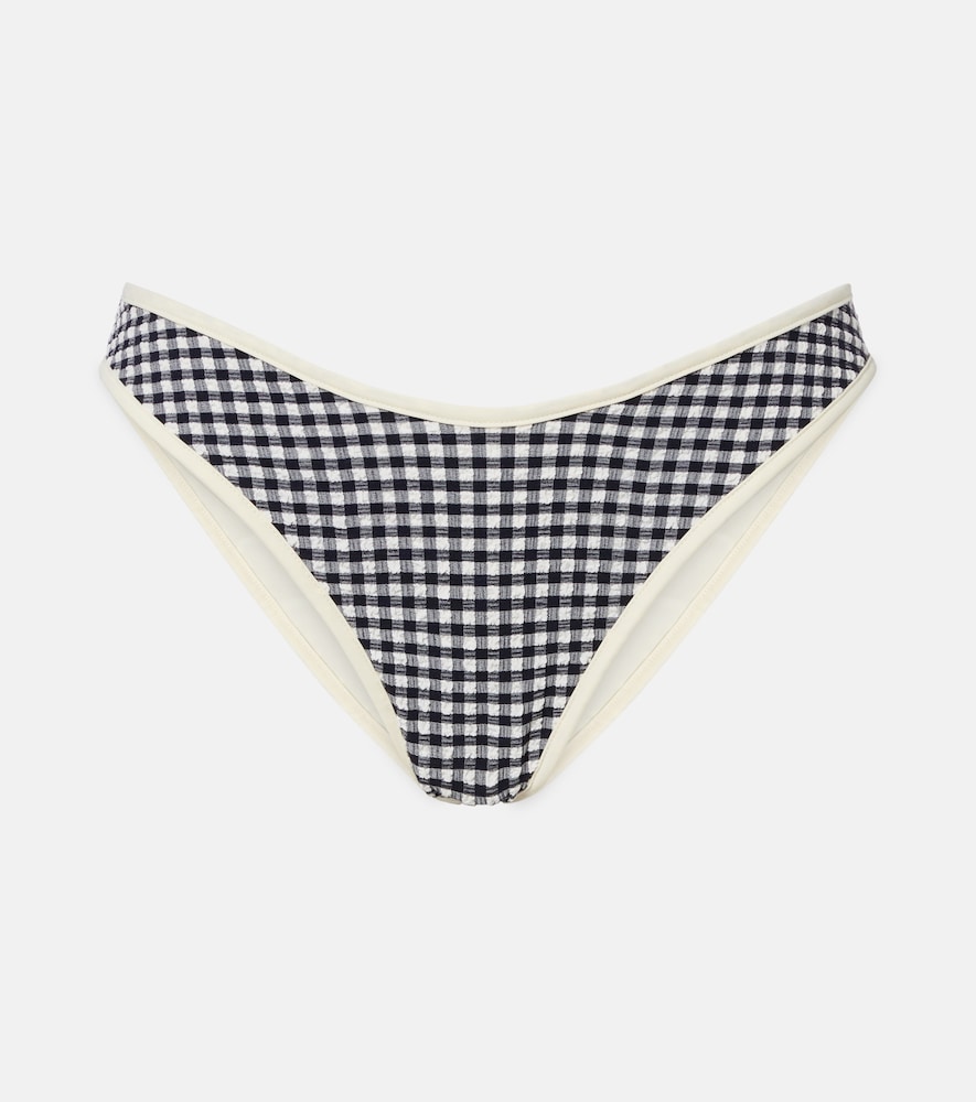 Montce Lulu gingham seersucker bikini bottoms
