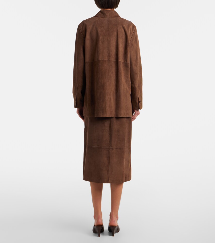  's Max Mara 's Max Mara Midirock Aus Veloursleder 
