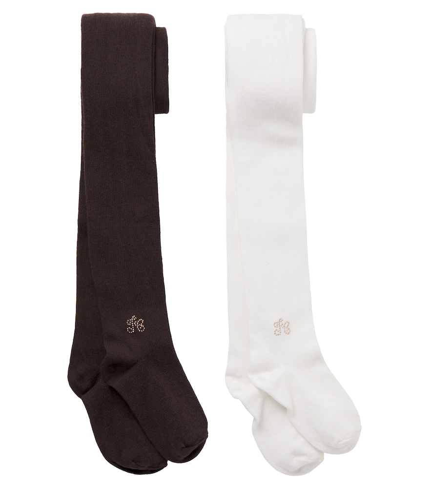 Set aus zwei verzierten Strumpfhosen