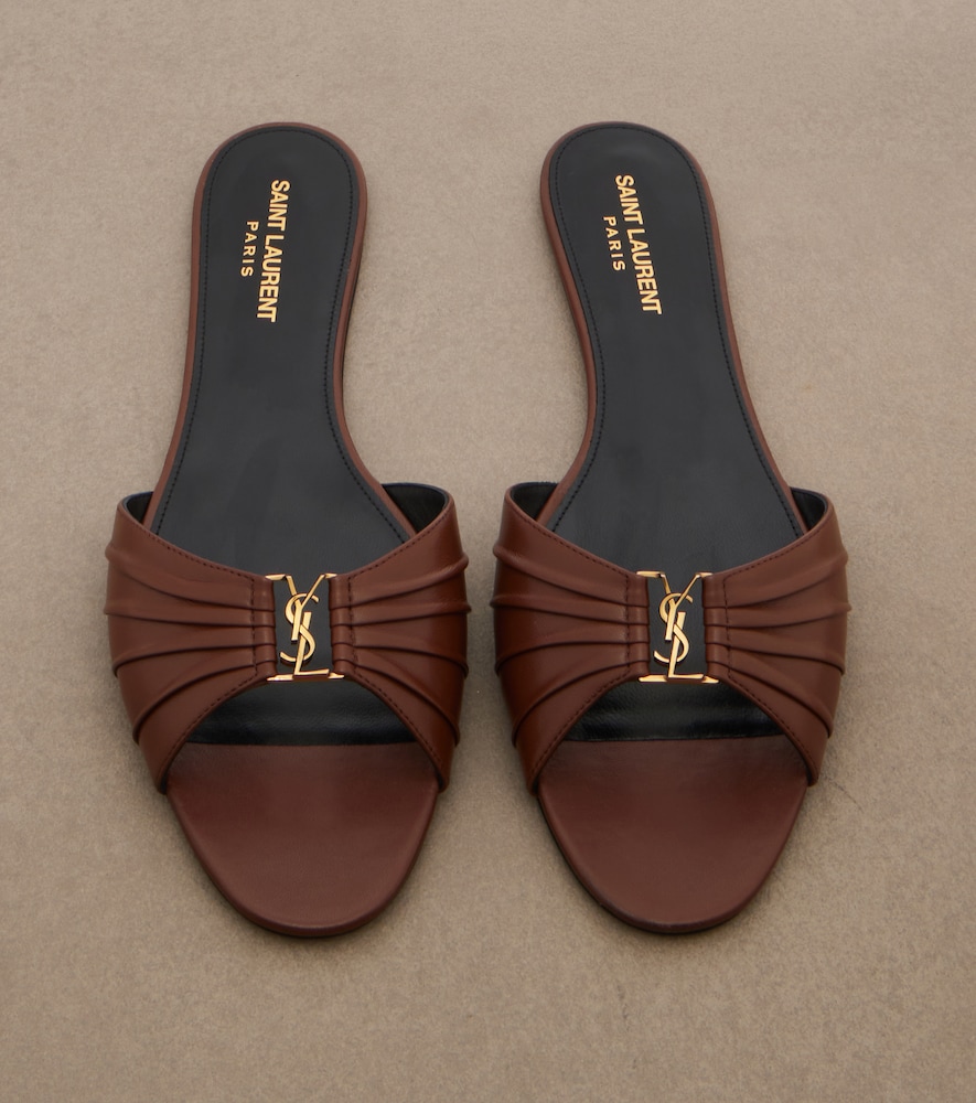  Saint Laurent Saint Laurent Pantoletten Babylone Aus Leder 