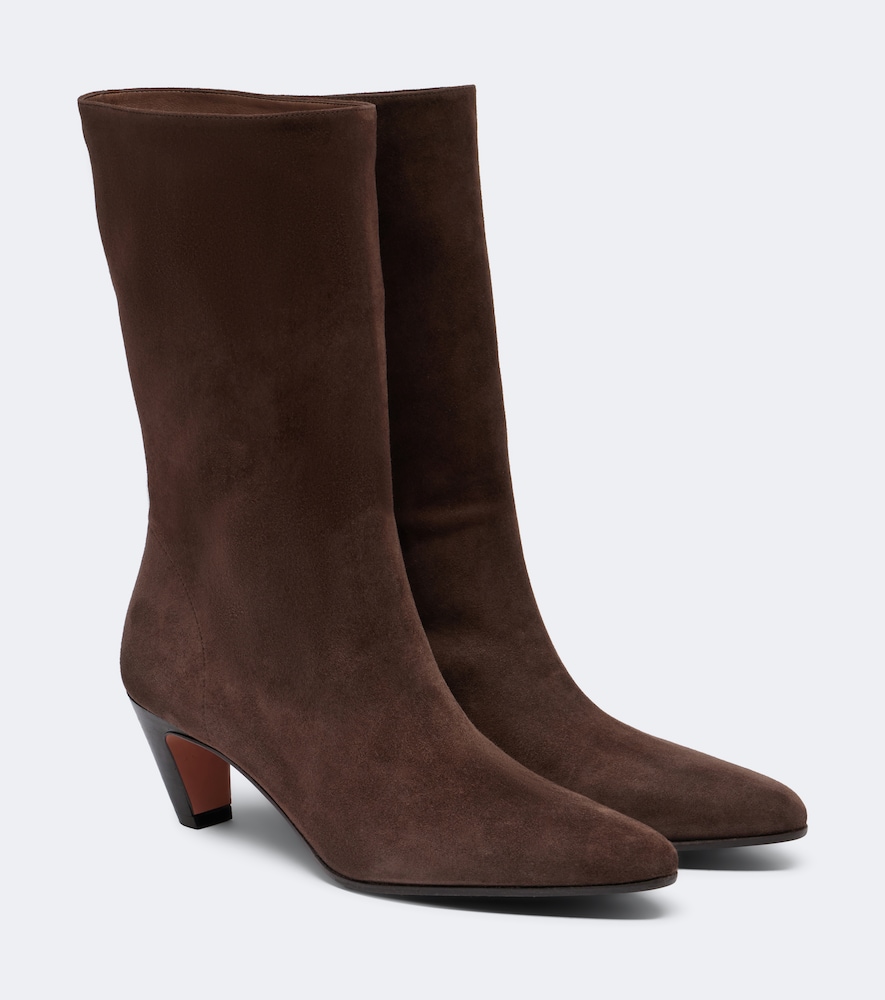 Ankle Boots Slouchy 50 aus Veloursleder